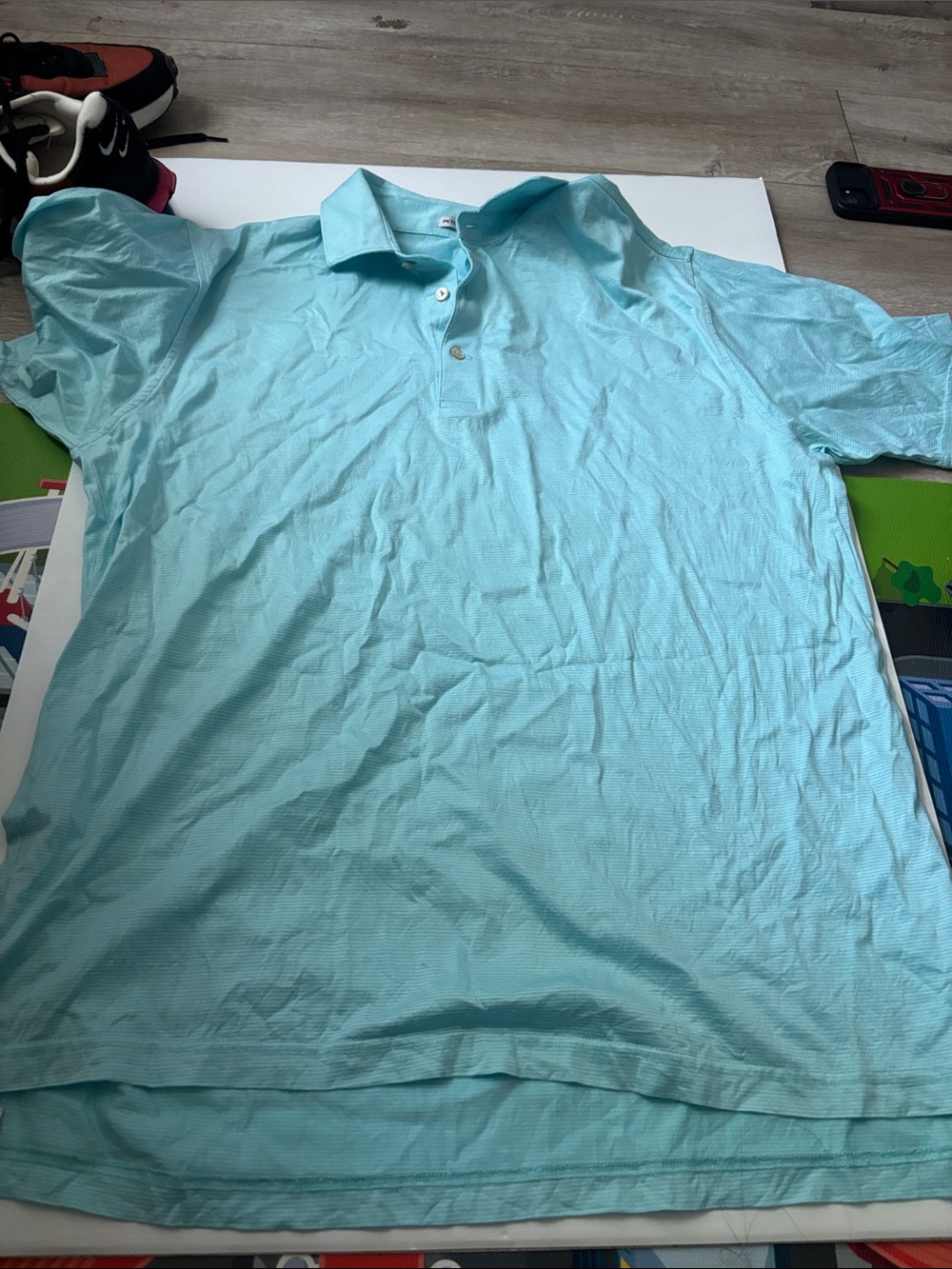 Peter Millar Sky Blue Short Sleeve Polo